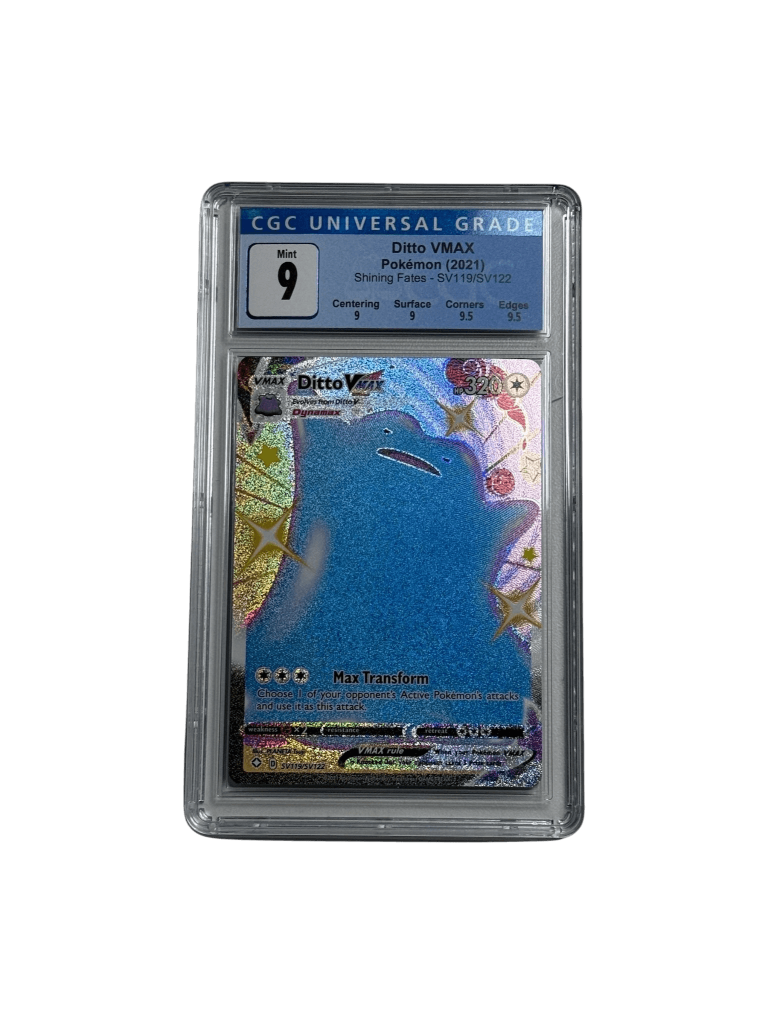 CGC 9 Mint Ditto VMAX - Shining Fates SV119/SV122 Shiny Vault primary product image